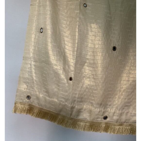 Nazila Couture Size Large Shisha Embroidered Kurta Tunic Top Dress Gold Fringe - Picture 4 of 10